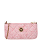 Pink Fabric Crossbody Bag