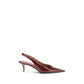 Bordeaux Calf Leather Bos Taurus Mid Heel Pumps