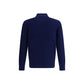 Blue Cashmere Polo Shirt