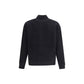 Black Merino Wool Bomber