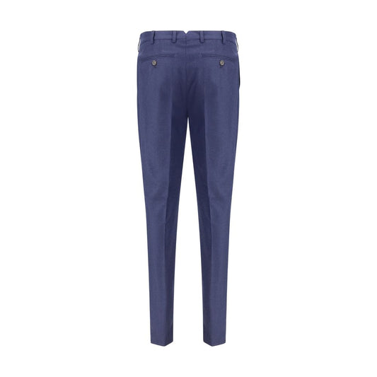 Blue Fleece Wool Pants
