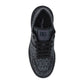 Black Cotton Low Top Sneakers