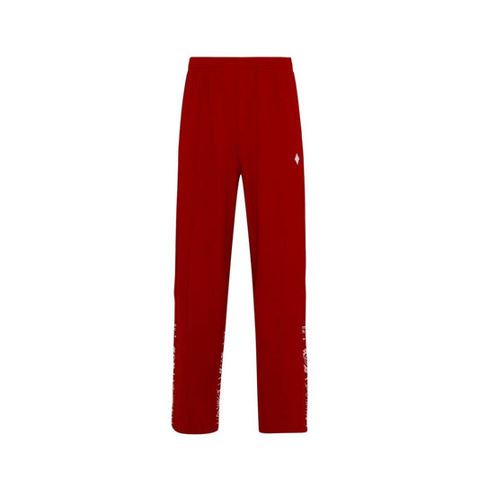 Red Elastane Joggers (Workout Pants)