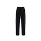 Black Cotton Casual Pants