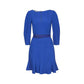 Blue Viscose Casual Dress