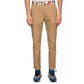 Beige Cotton Chino Pants