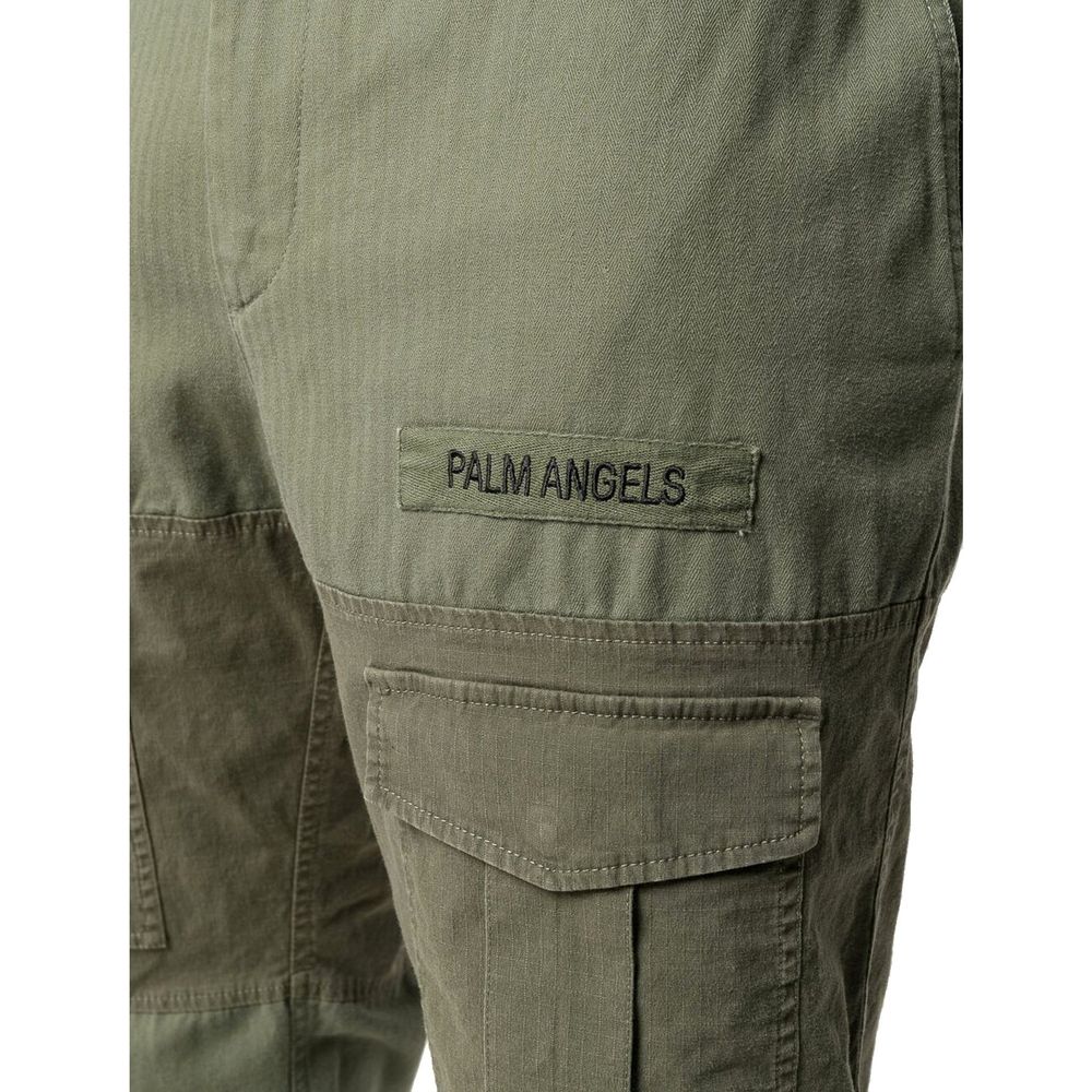 Green Cotton Cargo Pants