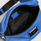 Blue Logo Plaque Nylon Waist Fanny Pack Men's Borse Bag