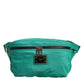 Green Logo Plaque Nylon Waist Fanny Pack Men's Borse Bag