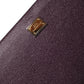 Dark Brown Leather Logo Plaque Cover Sleeve Tablet Case