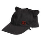 Black Cotton Logo Patch 6 Panels Baseball Cap Hat
