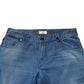 Blue Washed Cotton Regular Fit Men Denim Trouser Jeans