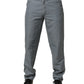 Gray Cotton Regular Fit Men Denim Trouser Jeans