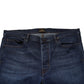Blue Mid Waist Cotton Men Cropped Denim Jeans