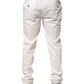 White Tapered Dress Formal Trouser Pants