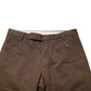 Brown Straight Cut Mid Waist Chino Men Trouser Pants
