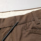 Brown Straight Cut Mid Waist Chino Men Trouser Pants