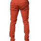 Orange Skinny Fit Men Chino Trouser Pants