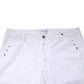 White Skinny Fit Mid Waist Men Denim Trouser Jeans