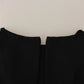 Black Sleeveless Pleated Aline Knee Length Dress