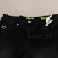 Dark Black Dora Slim Fit Denim Pants