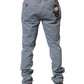 Blue Men Chino Mid Waist Tapered Fit Trouser Pants