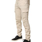 Beige Skinny Fit Mid Waist Men Denim Jeans