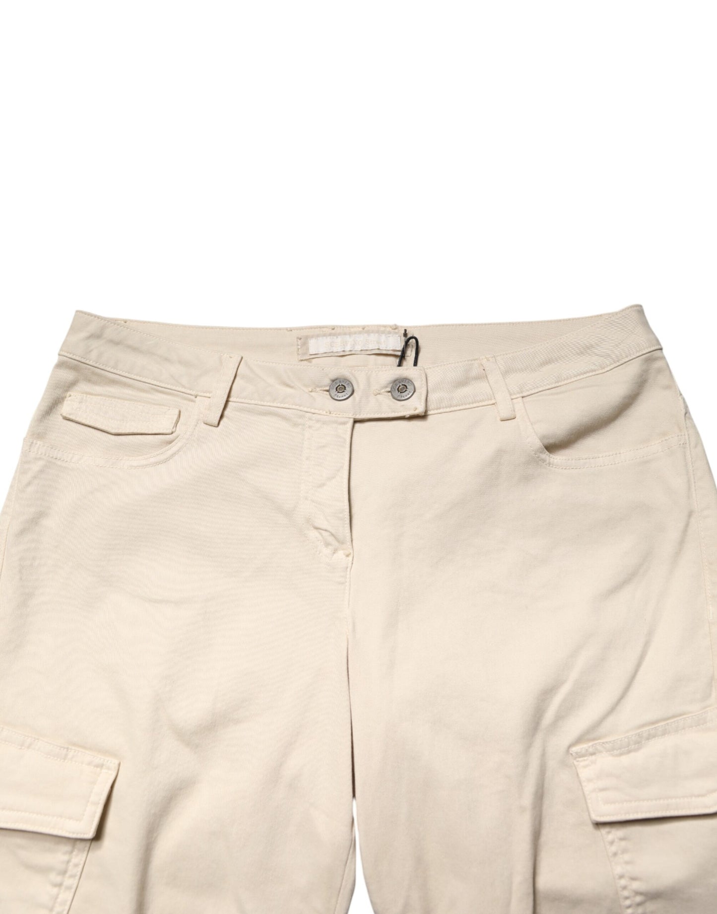 Beige Skinny Fit Mid Waist Men Denim Jeans