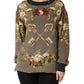 Enchanted Sicily Silk Crewneck Blouse Sweater