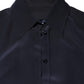 Blue Collared Long Sleeves Dress Shirt Top