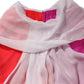 Multicolor Short Sleeves Silk Blouse Top