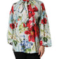 Multicolor Floral Long Sleeves Blouse Top