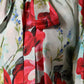 Multicolor Floral Long Sleeves Blouse Top