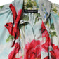 Multicolor Floral Long Sleeves Blouse Top