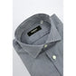 Blue Cotton Men Shirt