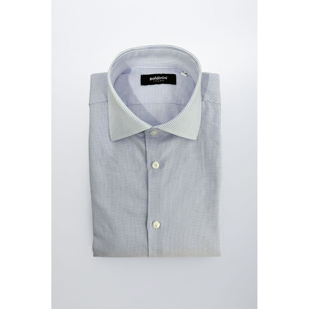 Light Blue Cotton Men Shirt