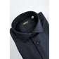 Blue Cotton Men Shirt