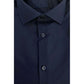 Blue Cotton Men Shirt