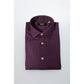 Purple Cotton Men Shirt