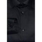 Black Cotton Men Shirt
