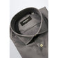 Gray Cotton Men Shirt