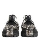 Black White Studded Men Formal Derby Shoes