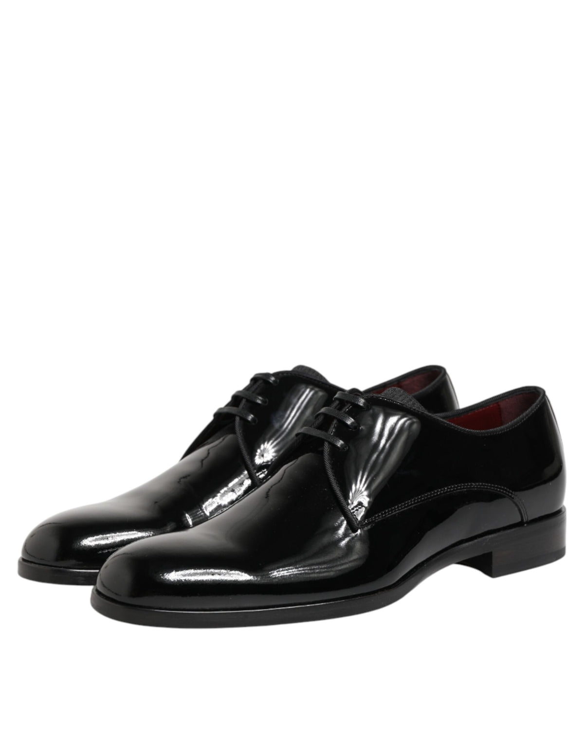 Black Calfskin Leather Derby Dress Shoes