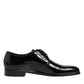 Black Calfskin Leather Derby Dress Shoes