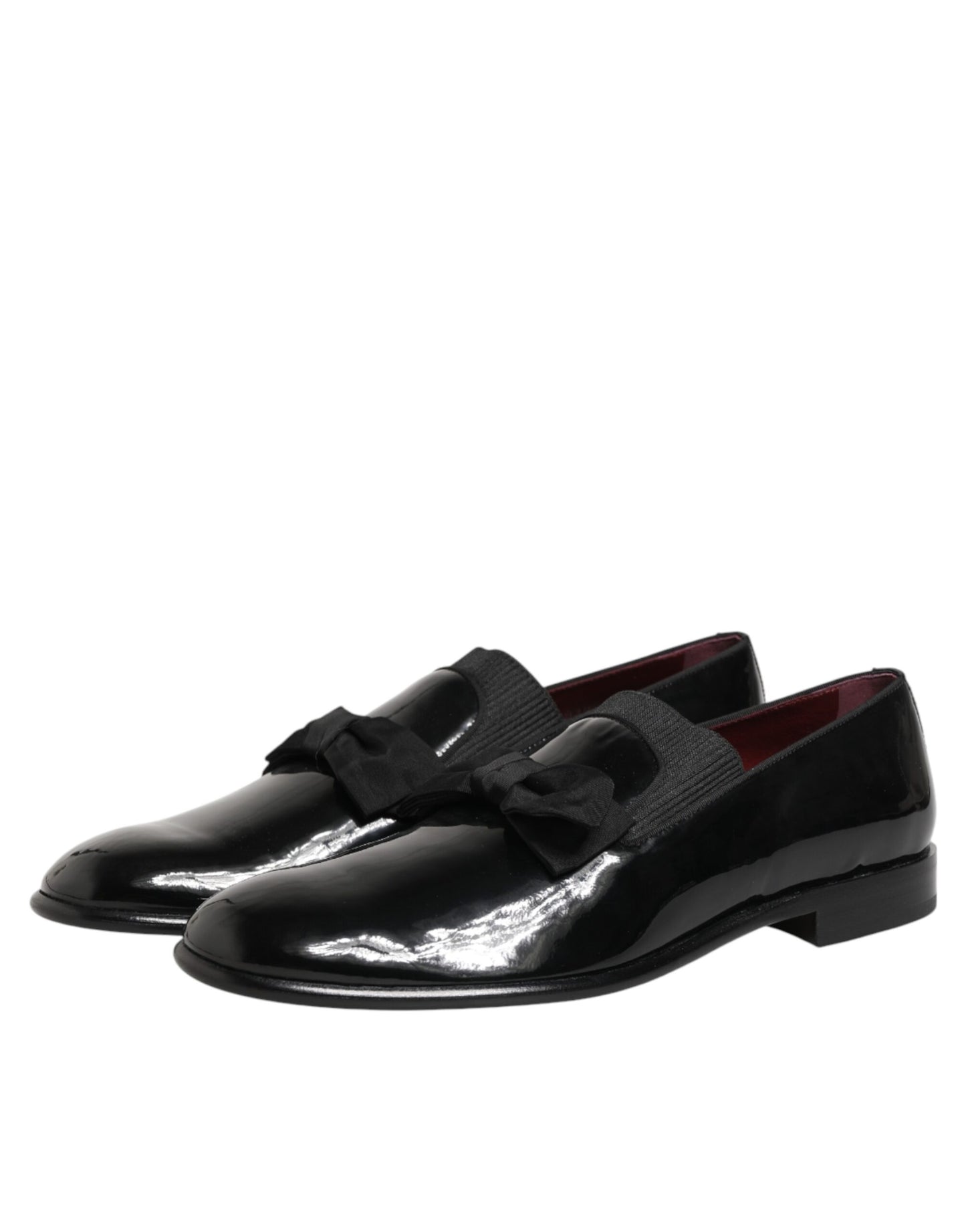 Black Leather Slip On Dress Men Loafers Shoes