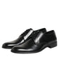 Black Calfskin Leather Derby Dress Shoes
