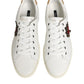 White Heart Embellished Sneakers Shoes