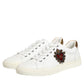White Heart Embellished Sneakers Shoes