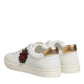 White Heart Embellished Sneakers Shoes