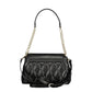 Black Polyurethane Women Shoulder Bag